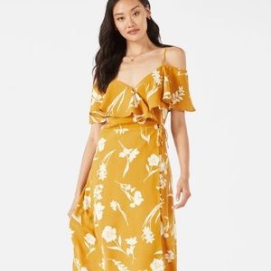 Cold shoulder wrap dress - NWT